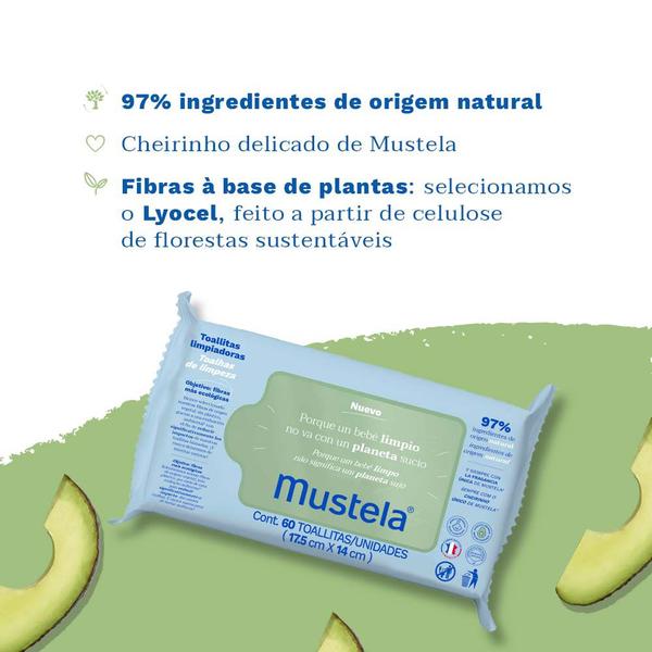 Imagem de Toalhas Umedecidas Mustela Base de Plantas