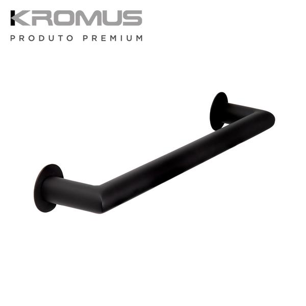 Imagem de Toalheiro 20 Cm Inox Preto Fosco - Kromus ME0204-20B