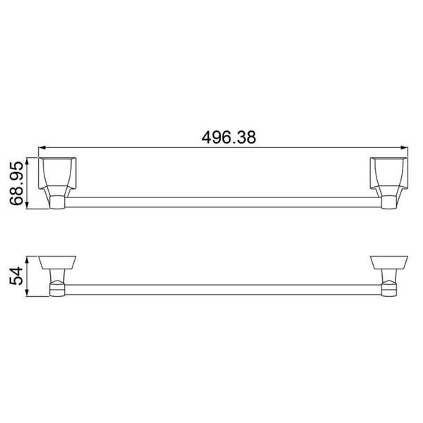 Imagem de Toalheiro Barra Attic Quadra 2040 F24 - Branco