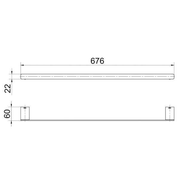 Imagem de Toalheiro Barra Docol Flat 961306 Cromado