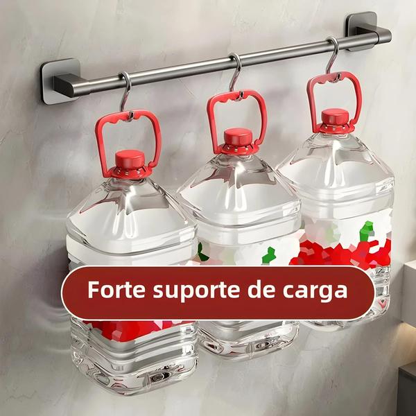 Imagem de Toalheiro de Parede com Ventosa - Sem Perfuração - Suporte para Banheiro