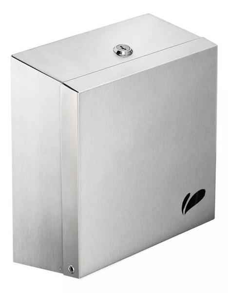 Imagem de Toalheiro Dispenser Inox Quadra Porta Papel Toalha Biovis