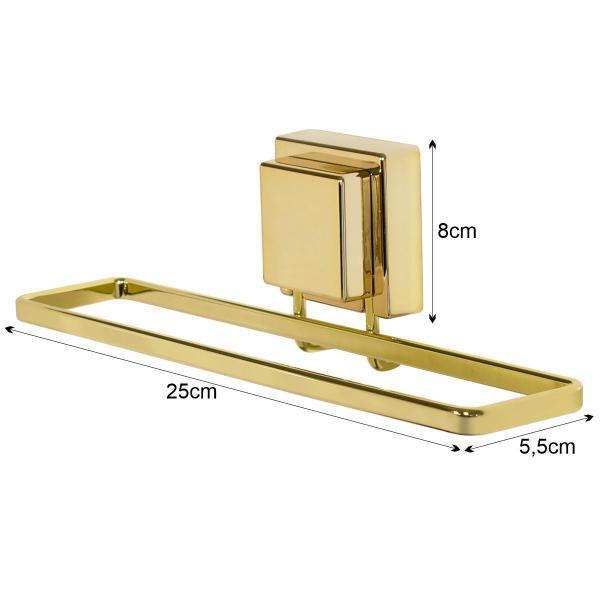 Toalheiro Dourado De Mão e Rosto Fixação Por Ventosa Wp - Wp Connect Imagem de Toalheiro Dourado De Mão e Rosto Fixação Por Ventosa Wp