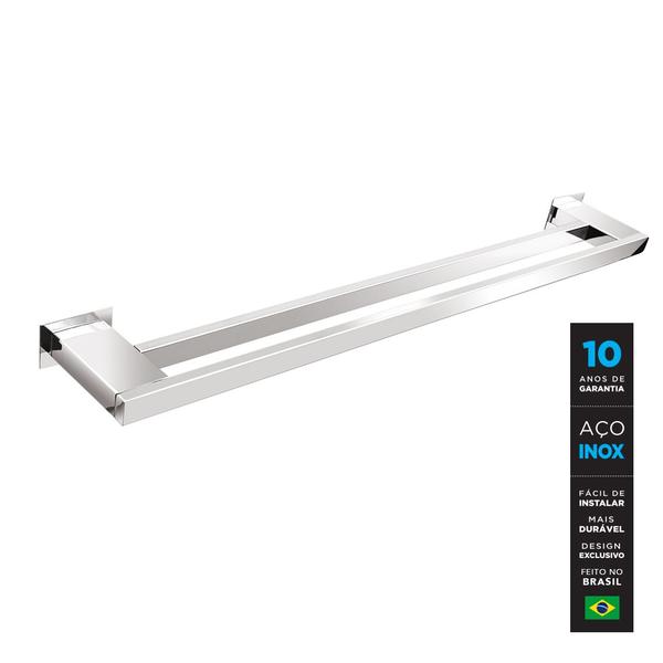 Imagem de Toalheiro Duplo 60 cm Inox - Kromus RT0309