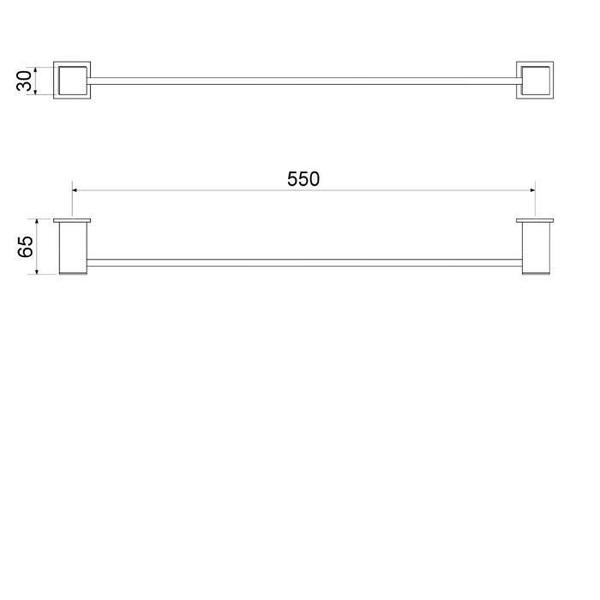 Imagem de Toalheiro Linear 555 Home C37 Meber