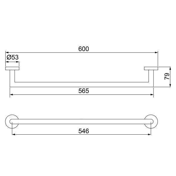 Imagem de Toalheiro Lorenzetti Barra Loren Loft - 2040 C82 Chrome