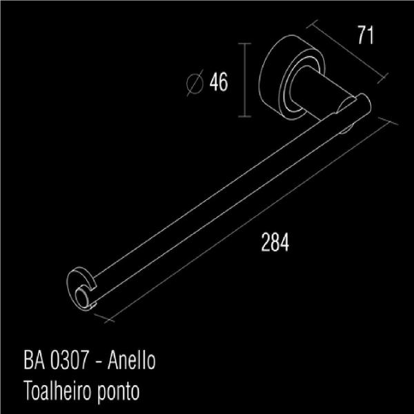 Imagem de Toalheiro Ponto Zen Anello Cromado BA0307.694