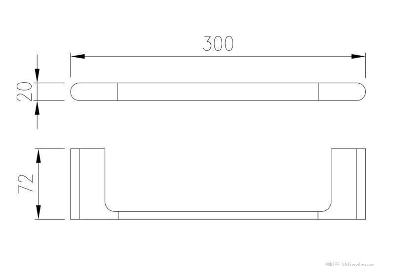 Imagem de Toalheiro Porta Toalha de Rosto de Parede Preto Fosco Lux 30