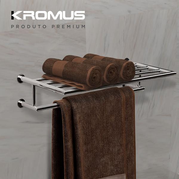 Imagem de Toalheiro Rack 45 Cm Inox - Kromus ME0210-45