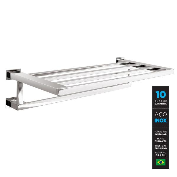 Imagem de Toalheiro Rack 45 cm Inox - Kromus RT0308-45