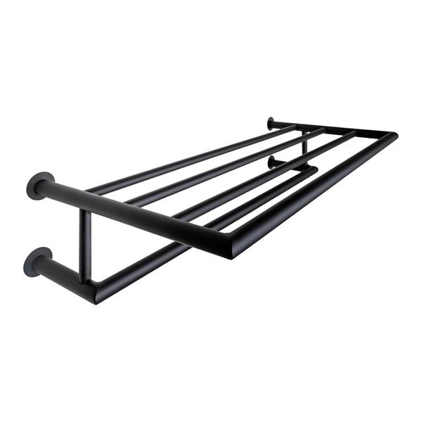 Imagem de Toalheiro Rack 45 Cm Inox Preto Fosco - Kromus ME0210-45B