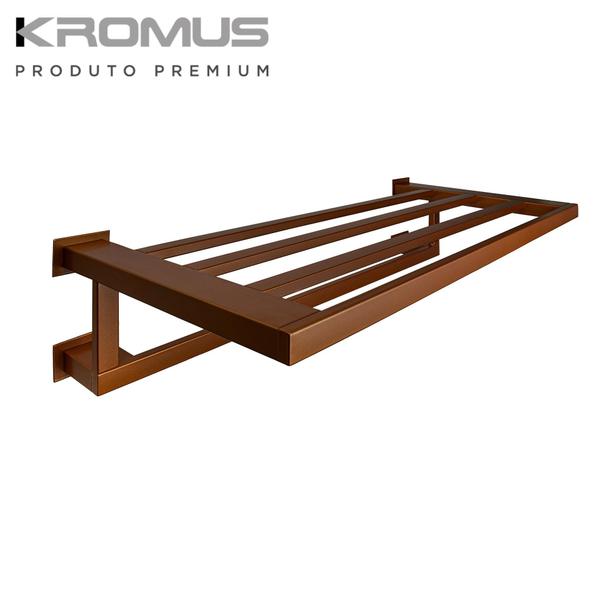 Imagem de Toalheiro Rack 50 cm Inox Corten - Kromus RT0308-50C