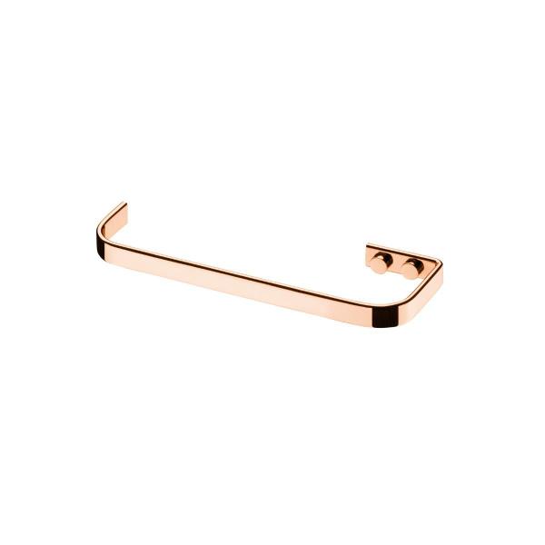 Imagem de Toalheiro rosé gold suporte porta toalha 22 cm rosto lavabo Future 2304RG aço