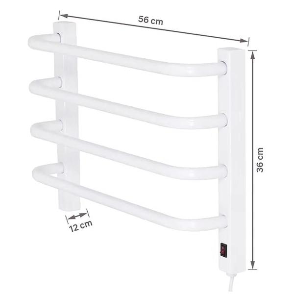 Imagem de Toalheiro Térmico 220V Lado Direito 1 Toalha Branco Flape