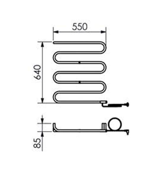 Imagem de Toalheiro termico fixo grande 110v standard cromado