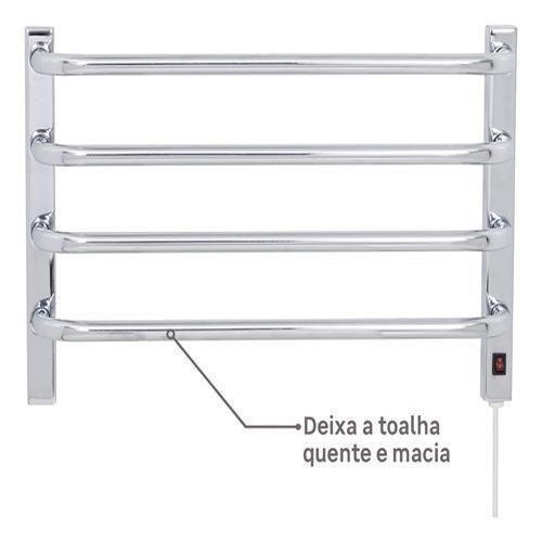 Imagem de Toalheiro Térmico Parede Inox 36X56Cm 127V - Flape