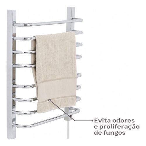 Imagem de Toalheiro Térmico Parede Inox 78X56Cm 127V - Flape