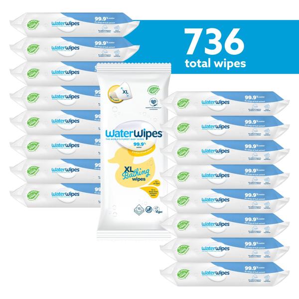 Imagem de Toalhetes WaterWipes Original 720 unidades (12 pacotes) e XL 16 unidades