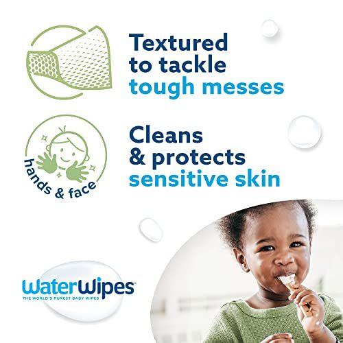 Imagem de Toalhetes WaterWipes, sem plástico, texturizados, limpos, 540 unidades