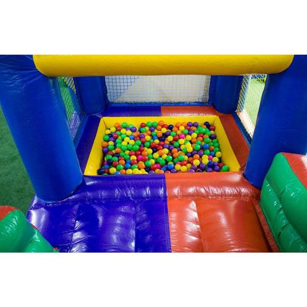 Tobogã Inflável com Piscina de Bolinha Sem Motor - MAMI BRINQUEDOS Imagem de Tobogã Inflável com Piscina de Bolinha Sem Motor