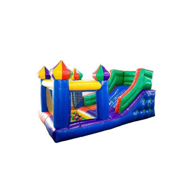 Tobogã Inflável com Piscina de Bolinha Sem Motor - MAMI BRINQUEDOS Imagem de Tobogã Inflável com Piscina de Bolinha Sem Motor