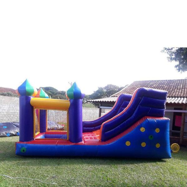 Tobogã Inflável com Piscina de Bolinha Sem Motor - MAMI BRINQUEDOS Imagem de Tobogã Inflável com Piscina de Bolinha Sem Motor
