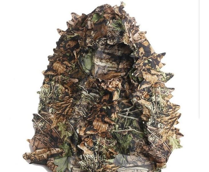 Imagem de Toca Balaclava Camuflada Folha 3d Ghillie Tática Sniper