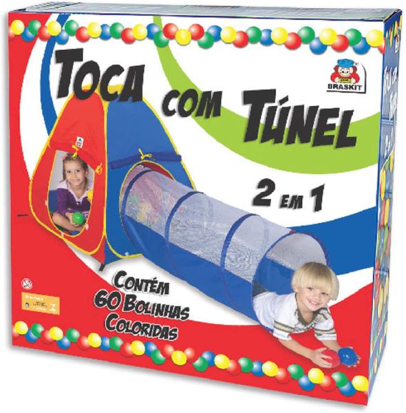 Imagem de Toca Barraca Infantil 2 Em 1 com 60 Bolinhas Braskit