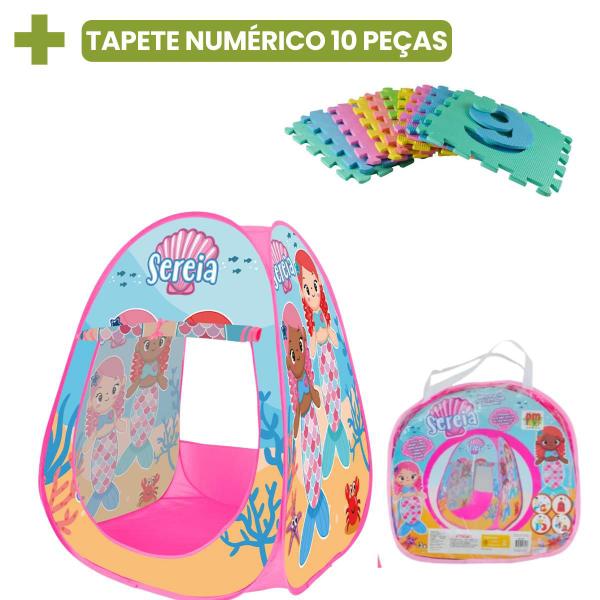 Imagem de Toca Barraca Infantil Tapete EVA Numérico Didático Educativo