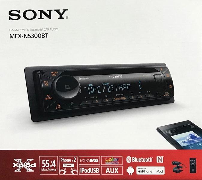 Imagem de Toca CD Sony MEX-N5300BT USB/ Aux/ FM/ MP3/ NFC/ BT