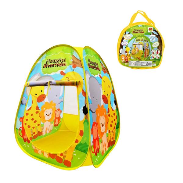 Imagem de Toca Infantil Barraca Dobrável Tenda Cabana Floresta - Dm Toys