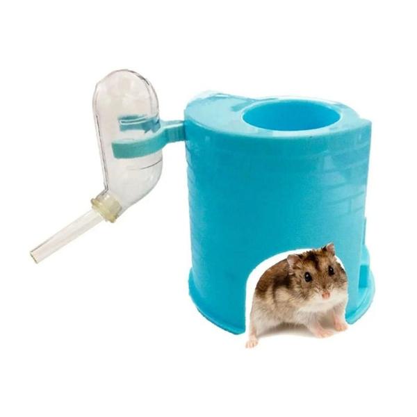 Toca Ninho Com Bebedouro Para Hamster Roedores Savana - SAVANA PET Imagem de Toca Ninho Com Bebedouro Para Hamster Roedores Savana - SAVANA PET