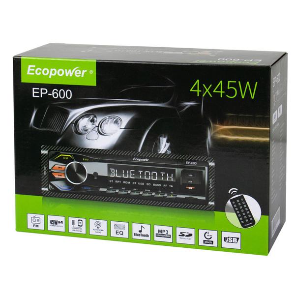 Imagem de Toca Radio MP3 Ecopower EP-600 - 45W - USB/Aux/SD - Bluetooth - FM