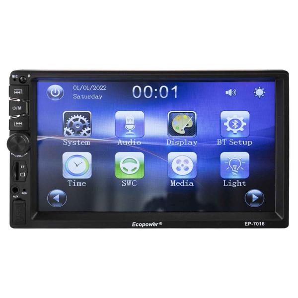 Imagem de Toca Radio MP3 Ecopower EP-7016 - 45W - USB/Aux/SD - Bluetooth - 7"