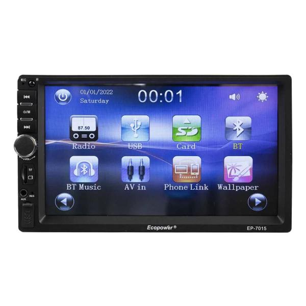 Imagem de Toca Radio MP5 Ecopower EP-7015 - 60W - SD/Aux/USB - Bluetooth - 7"