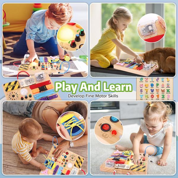 Imagem de Toddler Busy Board Sumsoltic Montessori Toys de 1 a 3 anos