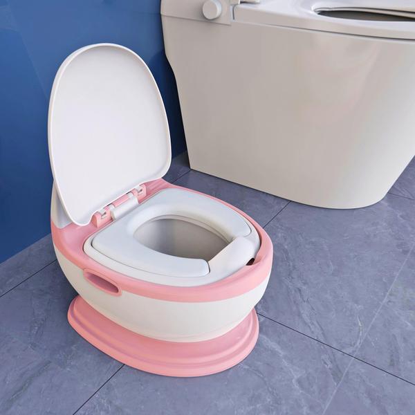 Imagem de Toddler Potty Training Toilet 711TEK, tamanho maior, rosa