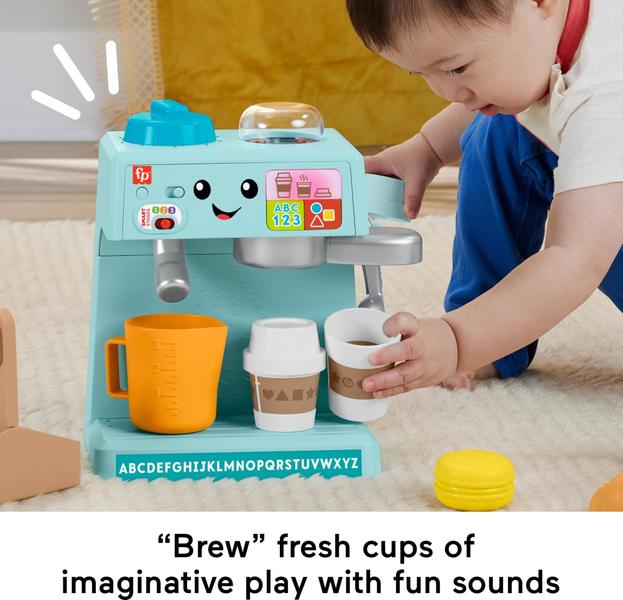 Imagem de Toddler Toy Fisher-Price Laugh & Learn Coffee Cafe com mais de 18 meses