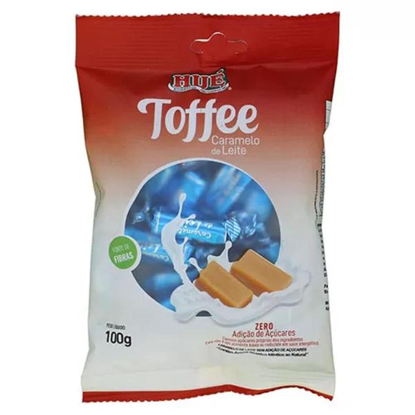 Imagem de Toffee Caramelo E Leite Zero Hué 100G (6 Unidades)