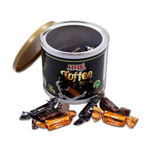 Imagem de Toffee misto diet hué 150g sabores cafe leite chocolate 6 un