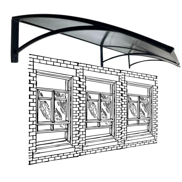 Imagem de Toldo para Proteção Janelas 1,2 metro x 50cm Translucido Pr