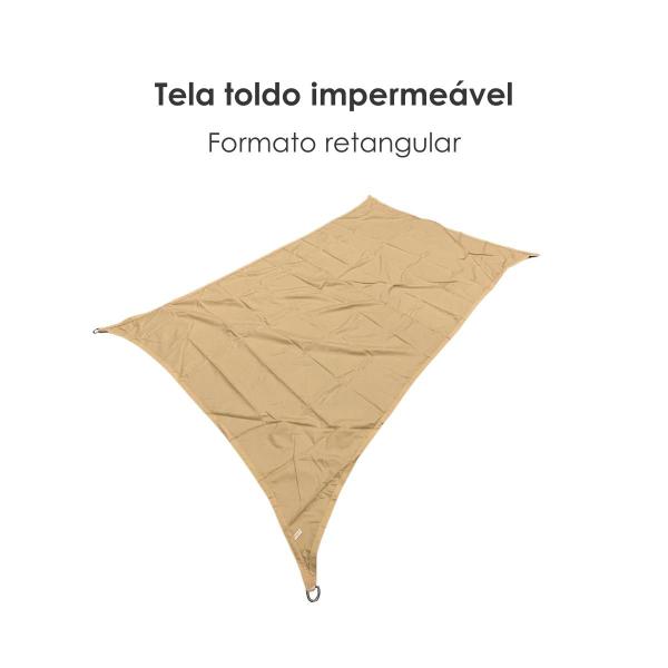 Imagem de TOLDO Sombreamento AREIA 5X6 RETANGULAR IMPERMEAVEL Tela