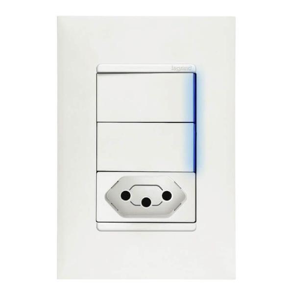 Imagem de Tomada 20A Com Interruptor Duplo Simples Com Led Pial Plus+ Legrand