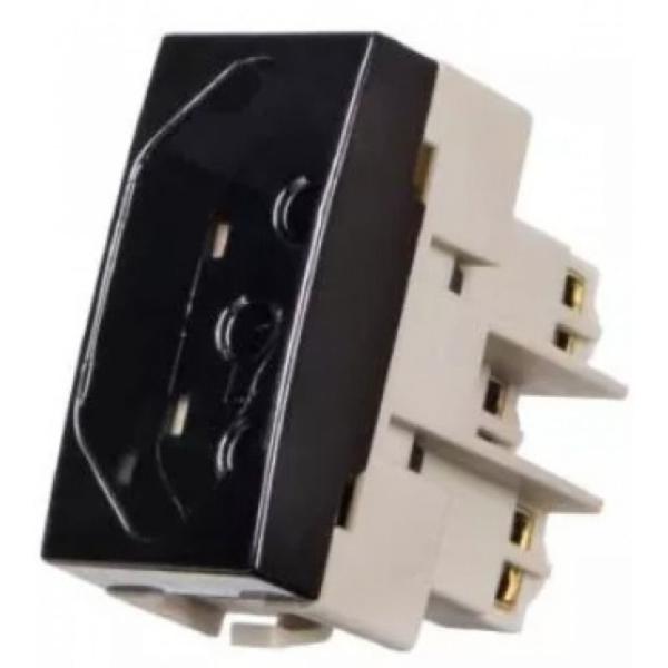 Imagem de Tomada 2p+t 10amp preto margirius ebony pa016818