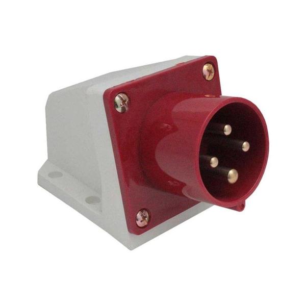 Imagem de Tomada Blindada Sobrepor Negativo 3P+T 16A 415V Vermelho Metaltex