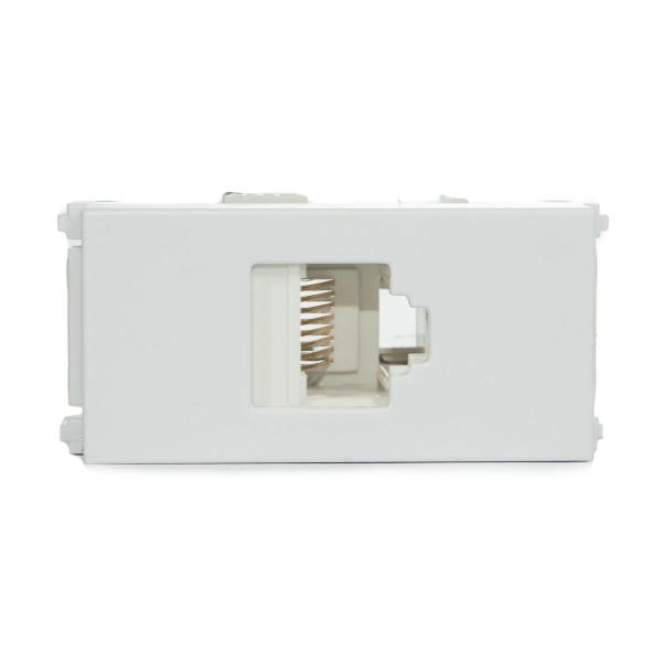 Imagem de Tomada De Comunicacao Rj45 Cat 5E Refinatto Weg Branco