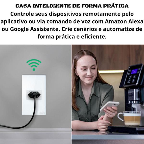 Imagem de Tomada Inteligente Wi-Fi ETS 1001 Branco Intelbras Smart 10A