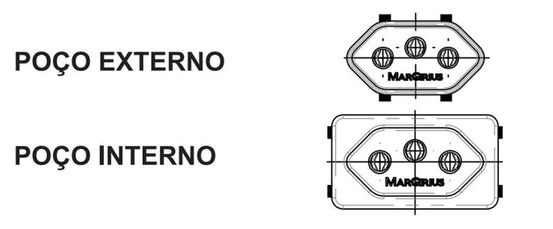 Imagem de Tomada Para Aparelhos 20A Poço Interno - Branco