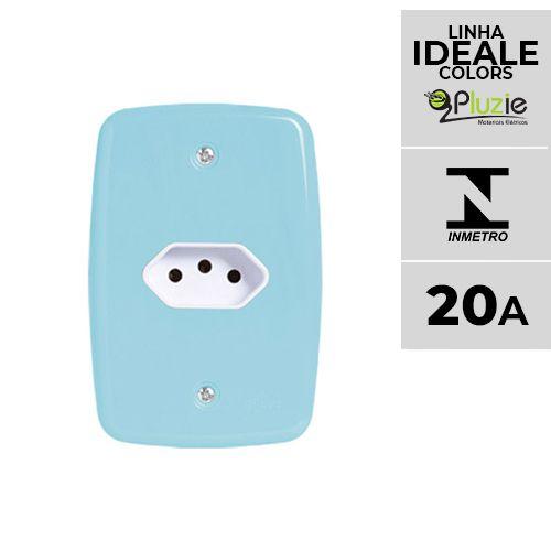 Imagem de Tomada simples 20A azul Ideale Pluzie