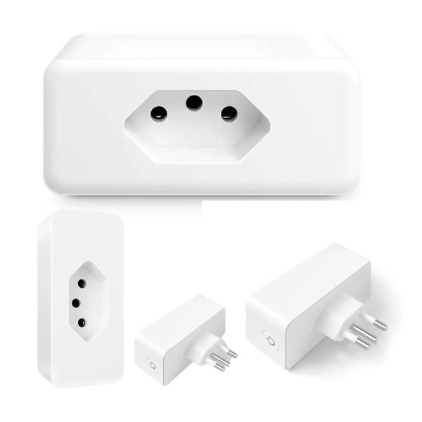 Imagem de Tomada Smart Inteligente Wifi Plug Temporizador Smart Life Tuya APP Controle Celular